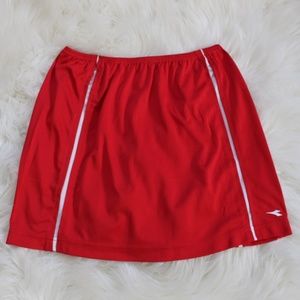 DIADORA RED ATHLETIC SKIRT